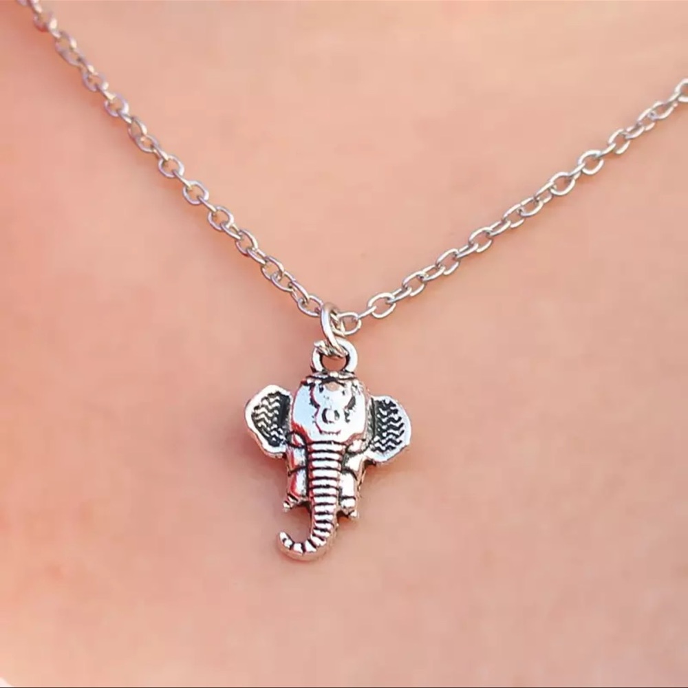Silver Elephant Necklace pendant only